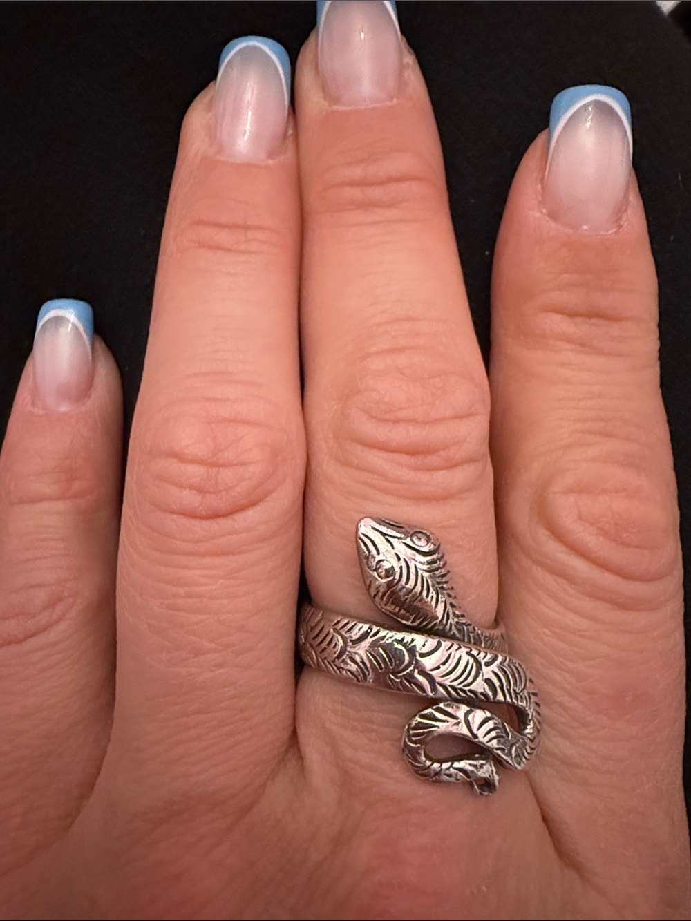 Silver Snake Wrap Ring - Stylish Reptile Jewelry